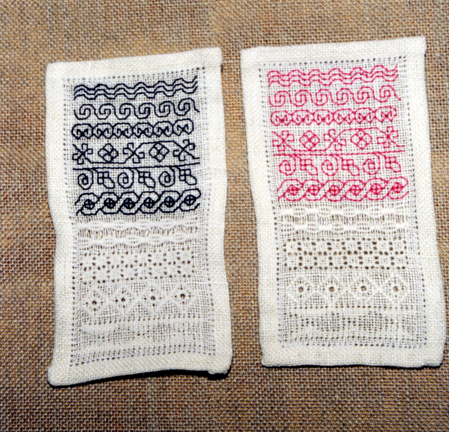 Miniature Blackwork and Whitework